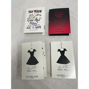 La Petite Robe Noire, Love Hope Dream, Always Red Perfume Sample Bundle 4 total